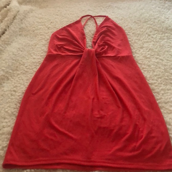 Coral adjustable spaghetti strap tank top😍 - Picture 1 of 6